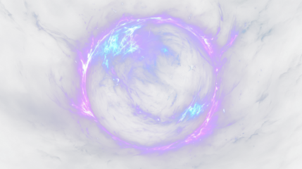 a purple and blue vortex with a black background