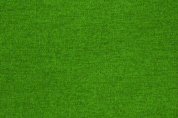 Green cotton fabric texture background, seamless pattern of natural textile.
