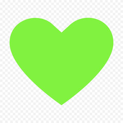 Doodle hand drawn heart drawing on white background