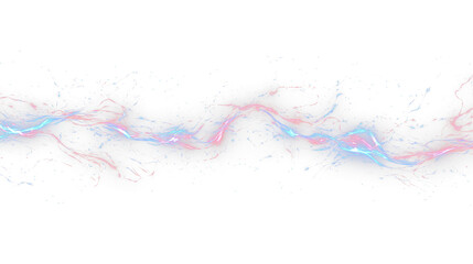 a black background with red and blue lines