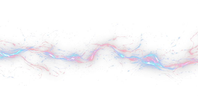 a black background with red and blue lines