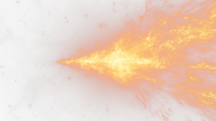 a bright explosion of sparks and sparks