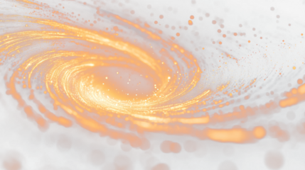 a spiral of light in the dark