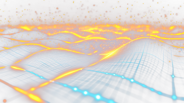 abstract background with glowing lines and glowing lights