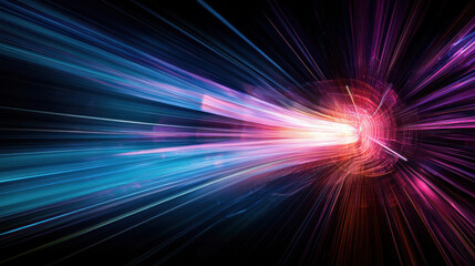 Abstract Colorful Light Trails Motion Design