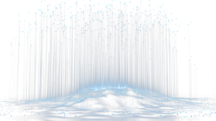 a dark background with a blue light coming from the top