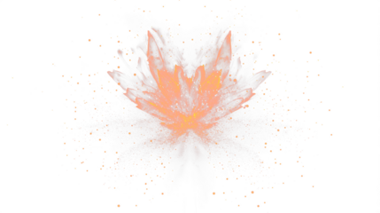 a fire with sparks flying out of it