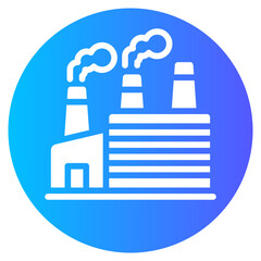 factory gradient icon