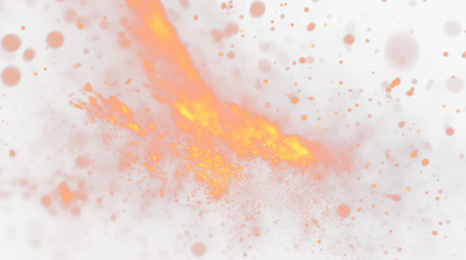 a blur of orange light