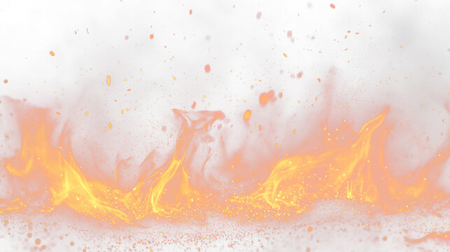 fire flames on a black background