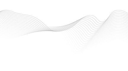 Gray wave curve lines abstract background with flowing particles. Modern backdrop design for business, presentation, banner.