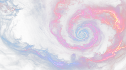 a colorful swirl in the center of a black background