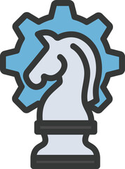 Strategy Filled Line Icon