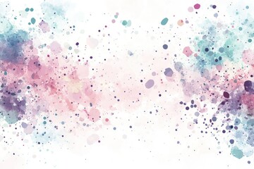 Fototapeta premium Abstract watercolor background with vibrant splashes of color creating a soft, dreamy atmosphere