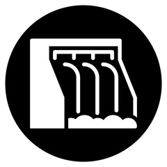 dam glyph icon