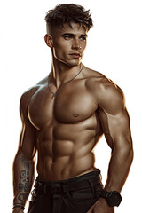 Tempting Fantasy Portrait of a Young Handsome Man – Fictional Character