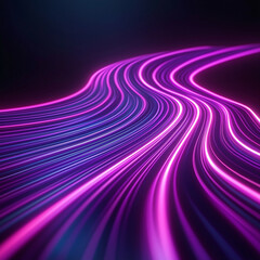 abstract purple background with neon lines