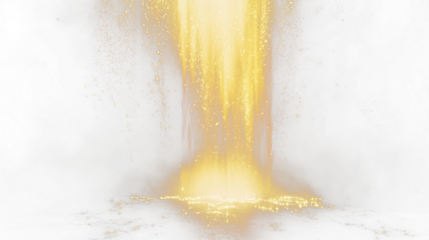 a bright light coming from the top of a dark cave