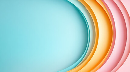 Elegant swirling spiral design with soft pastel colors and curves