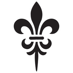 Fleur De Lis Silhouette Vector Graphic for Louisiana Symbol © Creative Image  