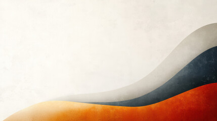 Obraz premium Abstract horizon line illustration with layered colors and textures