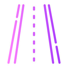 highway gradient icon