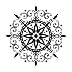 silhouette mandala