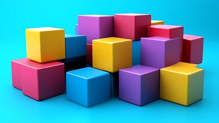 Obraz premium Abstract Still Life with Spheres and Pyramids**