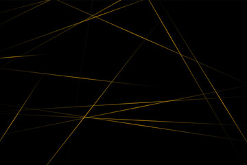 Fototapeta premium Abstract black with gold lines, triangles background modern design. Vector illustration EPS 10.