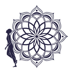 silhouette mandala