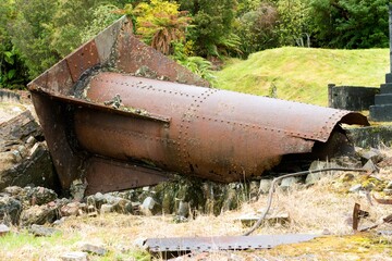 Old Industrial Scrap Metal Scattered Around the Site – Abandoned Manufacturing Yard