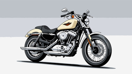 Obraz premium unique and cool motorcycle vector