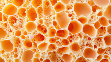 Collagen Type II and Joint Health Concepts, Close up view of healthy cartilage with orange and white textures