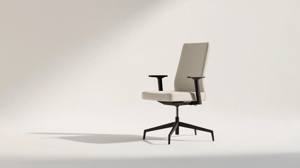 Modern Office Chair Against White Background