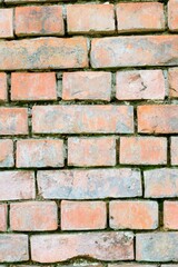 Old Rotten Brick Wall Background – Weathered Urban Texture