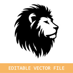lion head silhouette