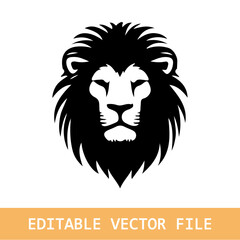 lion head logo design