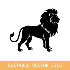 Lion silhouette vector illustration