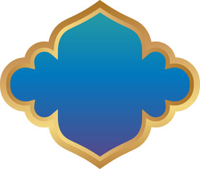 Blue Gradient Islamic Empty Banner