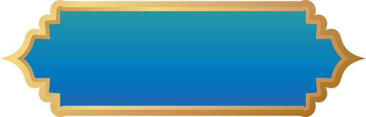 Blue Gradient Islamic Empty Banner