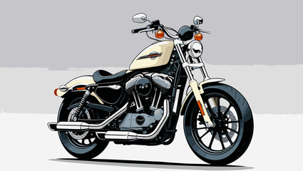 Obraz premium unique and cool motorcycle vector