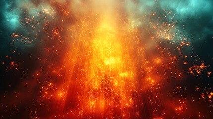 A minimalist sacred abstract of glowing religious icons with soft ethereal light effects