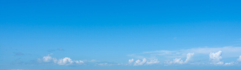Blue sky with white cloud, natural background