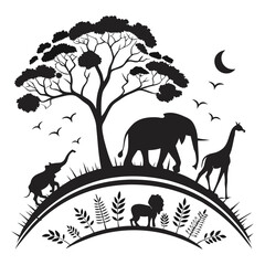 silhouette world wildlife day 