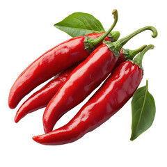 Chili isolated on transparent background