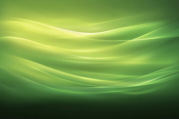 abstract green waves