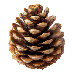 Christmas pine cone isolated on transparent background