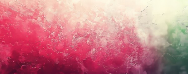Fototapeta premium Bright Pink and Green Gradient with a Grainy Texture, Generative AI
