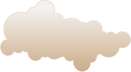 Fototapeta premium Nude Gradient Clouds Decorative