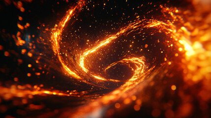 a spiral of fire